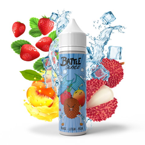 Strawberry Litchi Peach Battle Juice 50ml - Bobble 